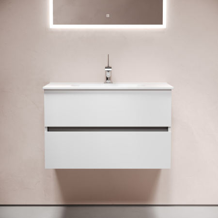 Тумба под раковину Sancos Urban UR80W 80х50 подвесная цвет белый